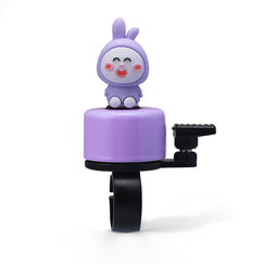 Κουδούνι Ποδηλάτου – Μεταλλικό με Πλαστική Βάση | P2R | RINGO Purple Rabbit 3D in Cyclit.co